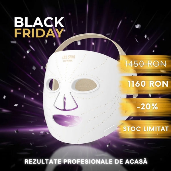 Mască LED pentru Îngrijirea Tenului – Terapie cu Lumină & Silicon Confortabil