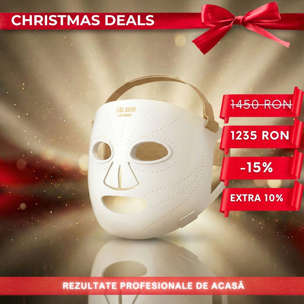 Mască LED pentru Îngrijirea Tenului – Terapie cu Lumină & Silicon Confortabil